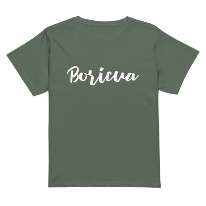 Boricua women's high-waisted t-shirt